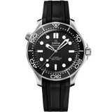42 mm, steel on rubber strap