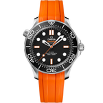 Omega 42 mm, steel on rubber strap 21032422001006