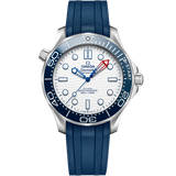 42 mm, steel on rubber strap