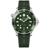 42 mm, steel on rubber strap