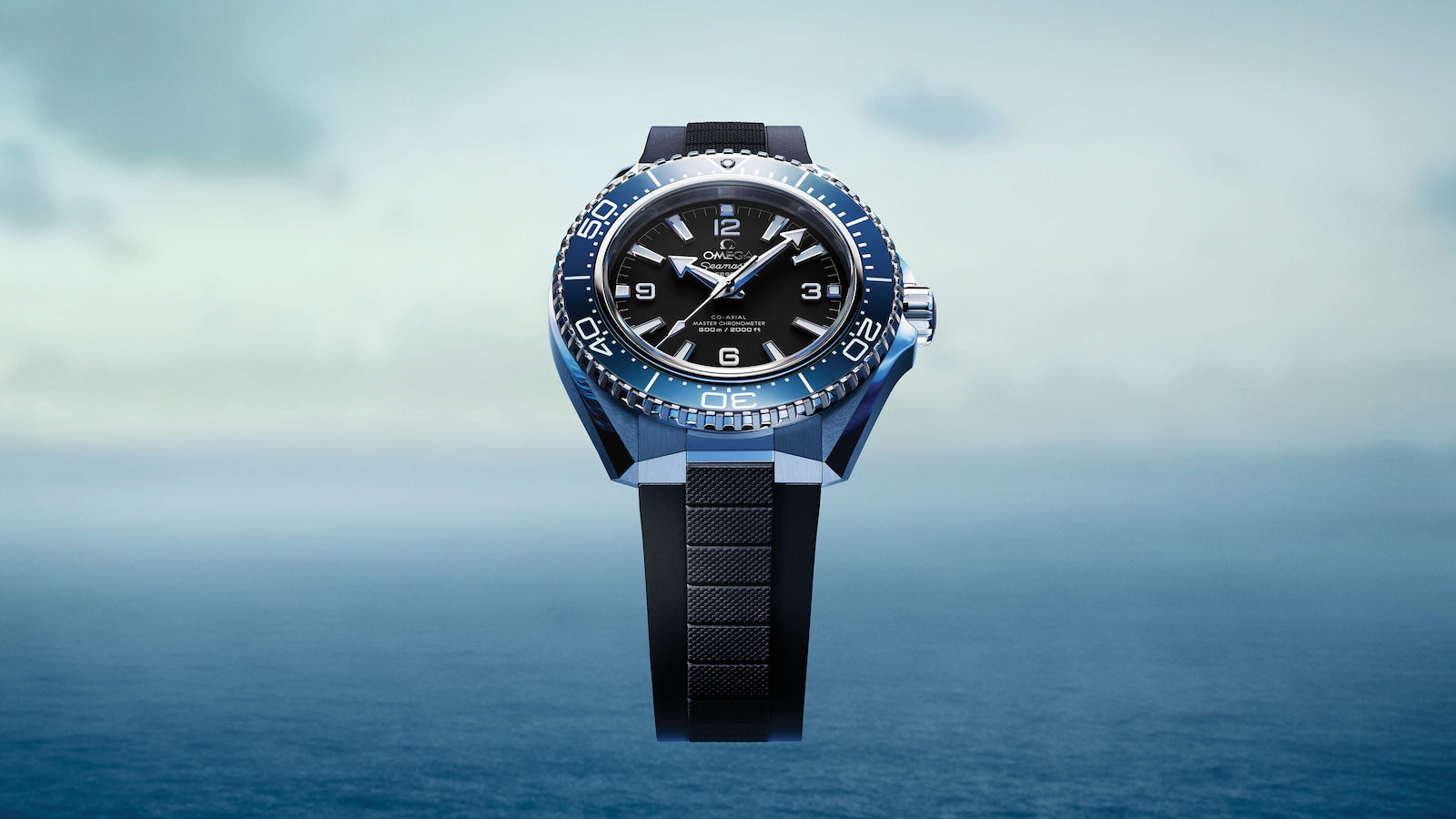 Omega 42 mm, steel on rubber strap 21732422101002