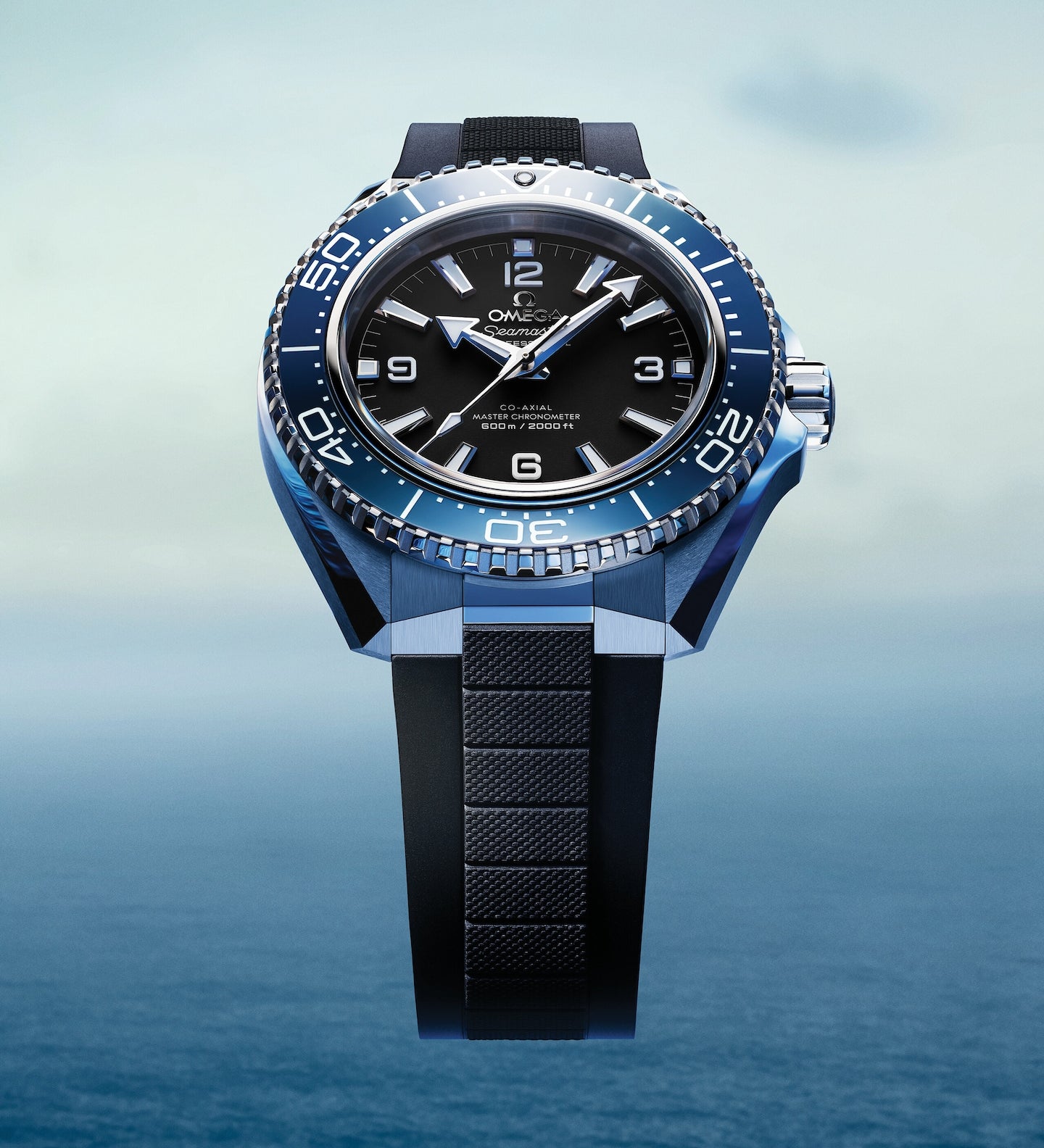 Omega 42 mm, steel on rubber strap 21732422101002
