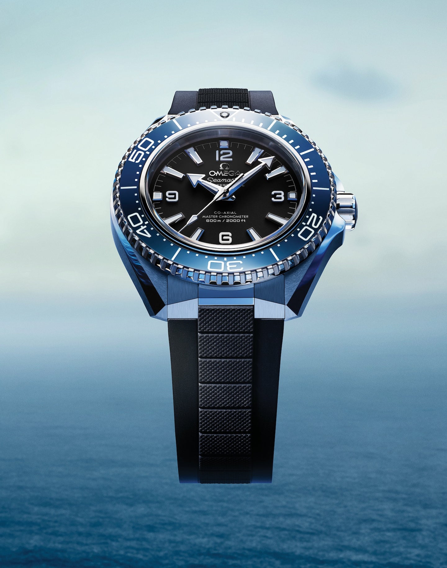 Omega 42 mm, steel on rubber strap 21732422101002