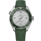 43.5 mm, steel on rubber strap