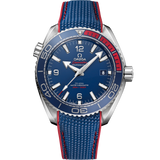 43.5 mm, steel on rubber strap