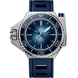 55 x 45 mm, O-MEGASTEEL on rubber strap