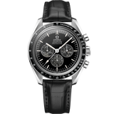42 mm, platinum on leather strap