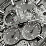 Omega 44.25 mm, grey ceramic on coated nylon fabric strap 31092445006001