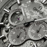 Omega 44.25 mm, grey ceramic on coated nylon fabric strap 31092445006001