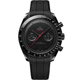 Omega 44.25 mm, black ceramic on rubber strap 31092445101001