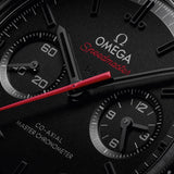 Omega 44.25 mm, black ceramic on rubber strap 31092445101001
