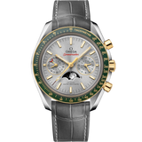 44.25 mm, steel - yellow gold on leather strap