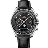 44.25 mm, steel on leather strap