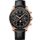 44.25 mm, Sedna™ gold on leather strap