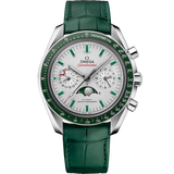 44.25 mm, platinum on leather strap