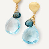 Paradise Collection Blue Topaz Drop Earrings