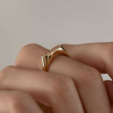 Solitaire Diamond Ring in Elongated Moval Cut