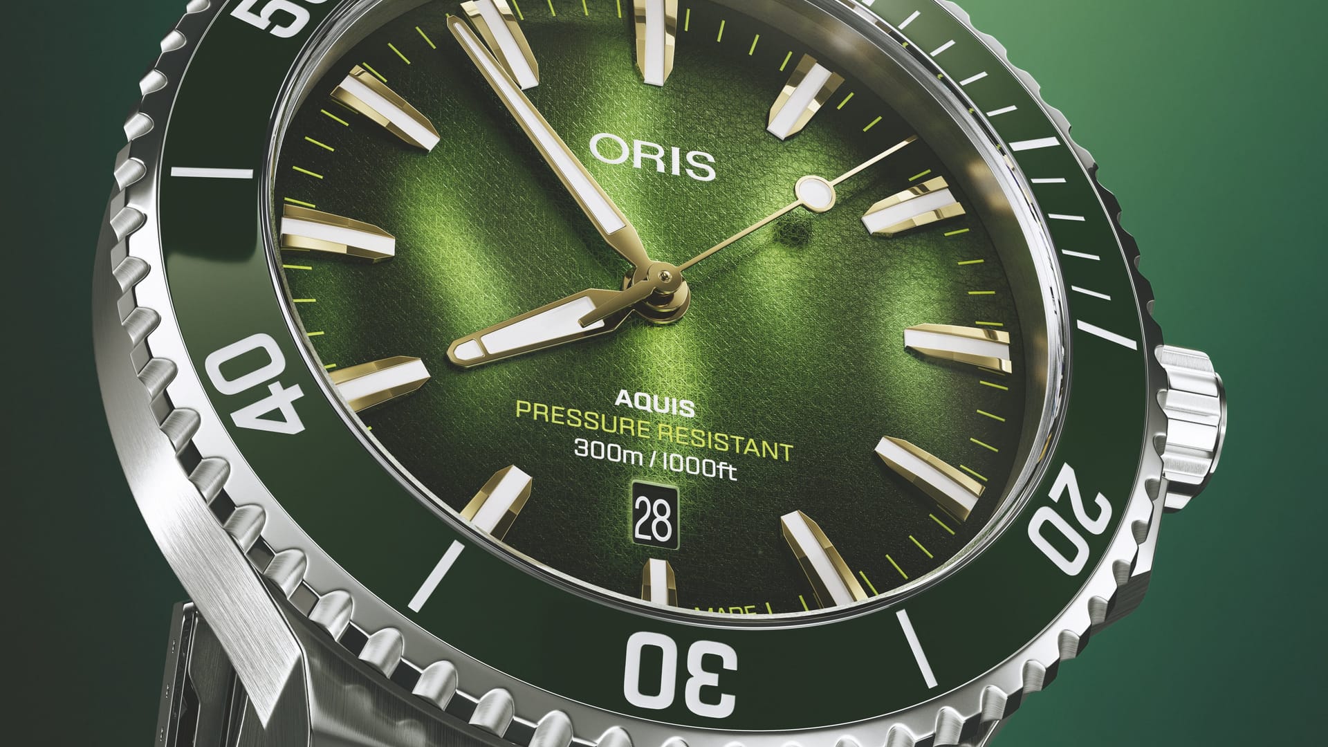 Oris Aquis Date Kelp Forest Limited Edition 41.5mm 0173377874187
